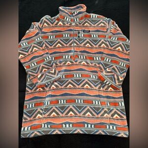 Southern Marsh Santiago Fleece Pullover - Slate and Burnt Taupe - Medium (M)